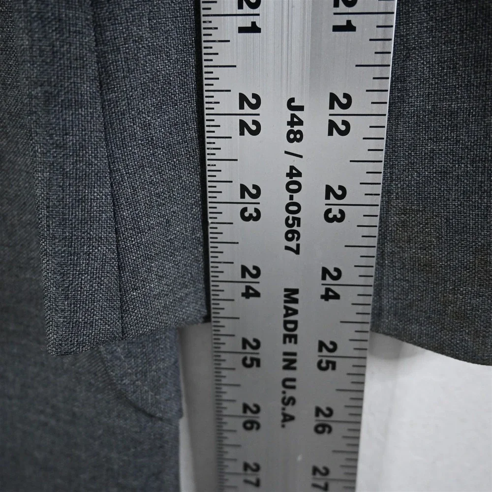 Vtg Mens 42R‎ Gray Silver Button Mens Blazer Suit Jacket Sport Coat